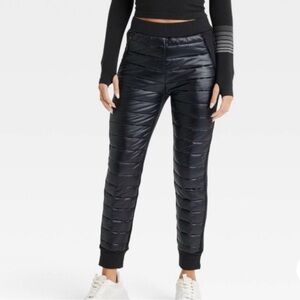 Women's Black Quilted Pants